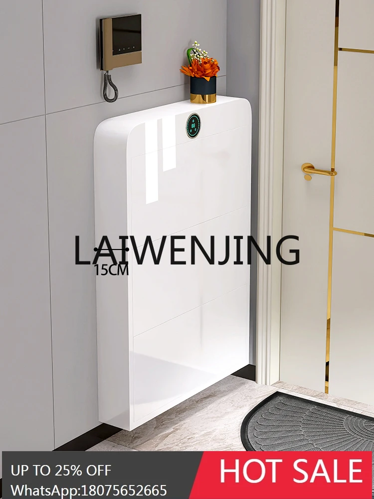 Disinfection Deodorant Shoe Cabinet Steel Tilting Household Ultra-Thin Entrance Cabinet Simple Modern Light Luxury