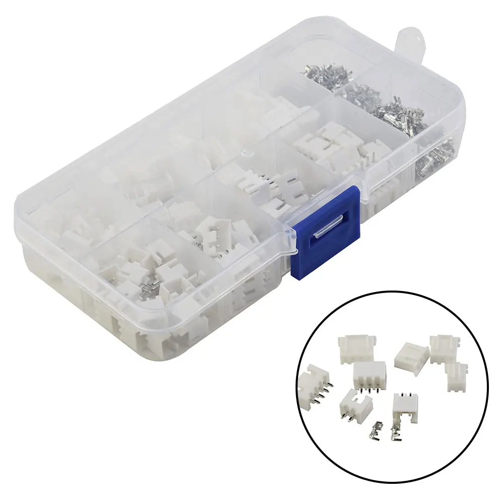 250pcs/Set Pin Connector Plugs+Terminals Pin Socket Header Wire Cable Box 2/3/4 High Quality Practical Brand New