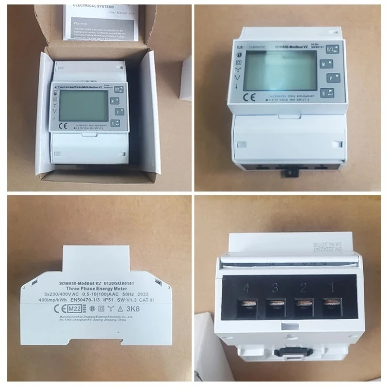 AAAAASDM630 Modbus V2 Oriental SDM630MCT V2 Photovoltaic Solar System Power Smart Meter