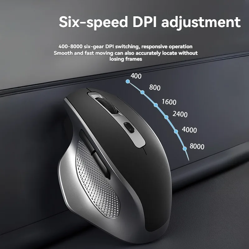 MiFuny Wireless Bluetooth Mouse Custom Electrical Resolution 4800 Dpi Mute Ergonomics for E-sports Gaming Keyboard Accessories