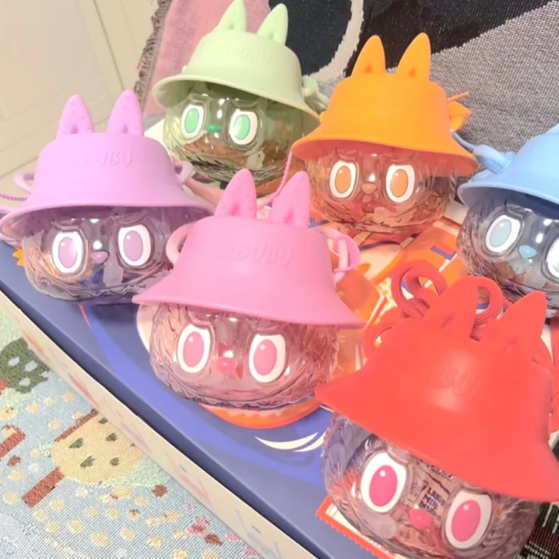 정품 팝마트 라부부 더 몬스터즈 와키 마트 시리즈 텀블러 블라인드 박스 홈 데코레이션 귀여운 모델 생일 선물 소녀용