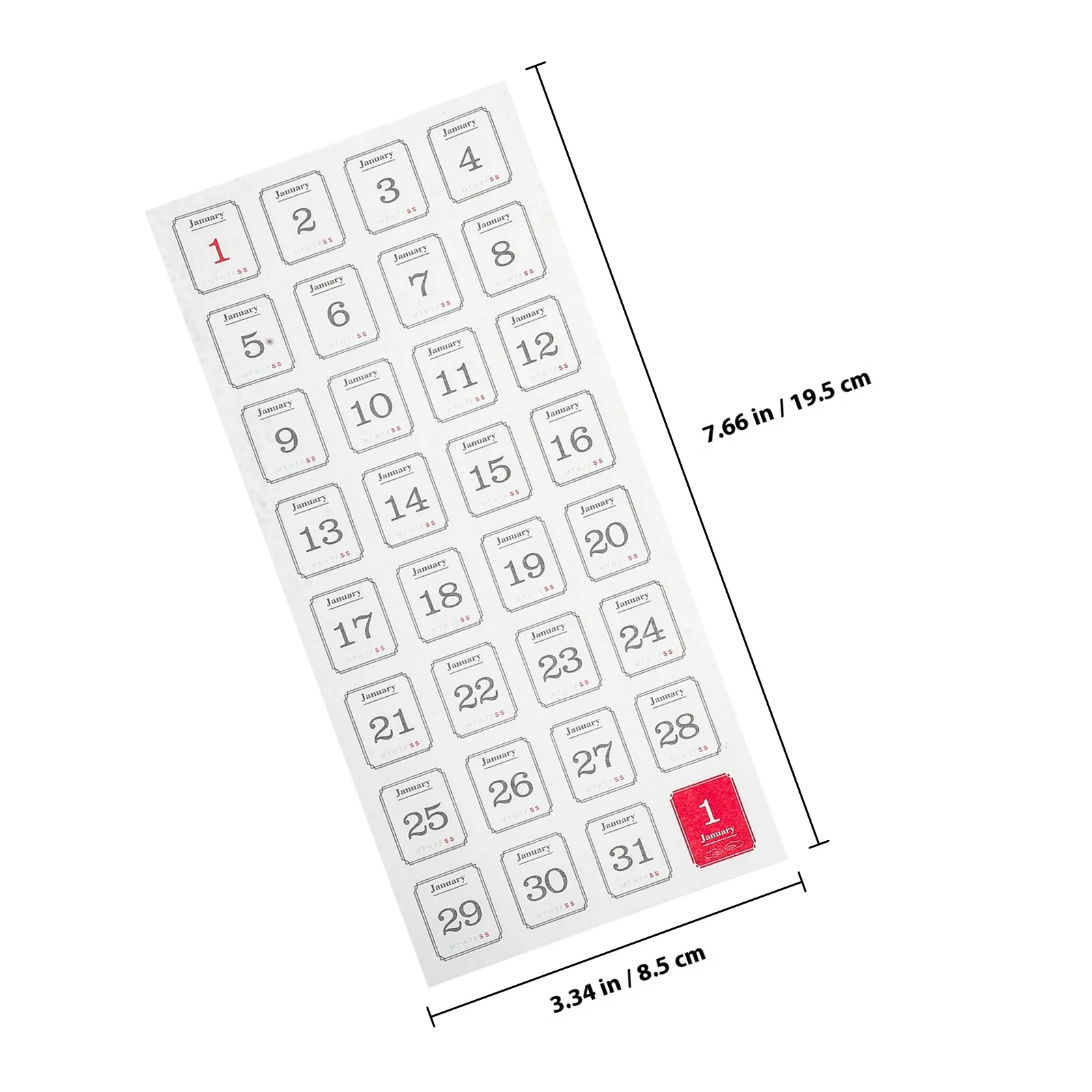 12 قطعة من ملصقات المخطط الشهرية، ملصقات التقويم اللاصقة، علامات تبويب الأرقام المحمولة للمدرسة والمكتب، مخطط الاستخدام المنزلي #3