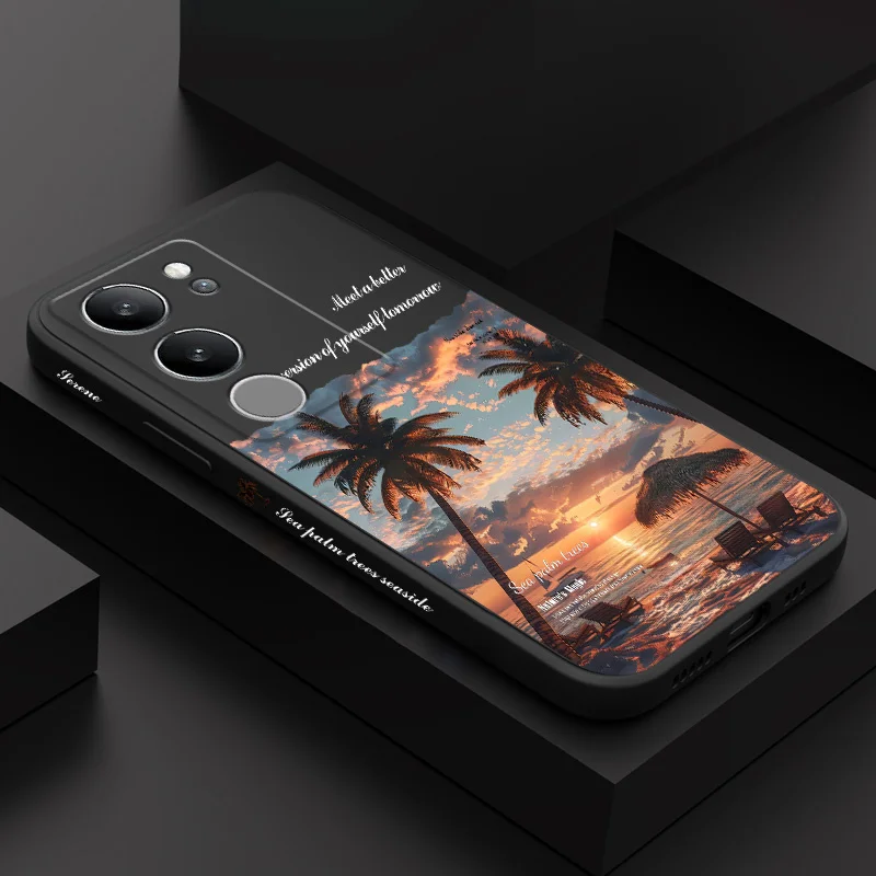 

Sunset Sea Phone Case For VIVO V50 V40 V30 V29 V29E V27 V27E V23 V23E V21 V20 Y20 Y12 Y21 Y22 Pro Silicone Cover