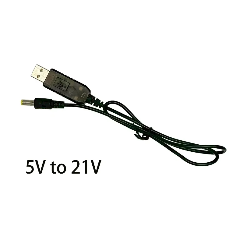 1pc 5V to 21V boost cable 21V battery dedicated charging cable DC interface USB adapter cable charger