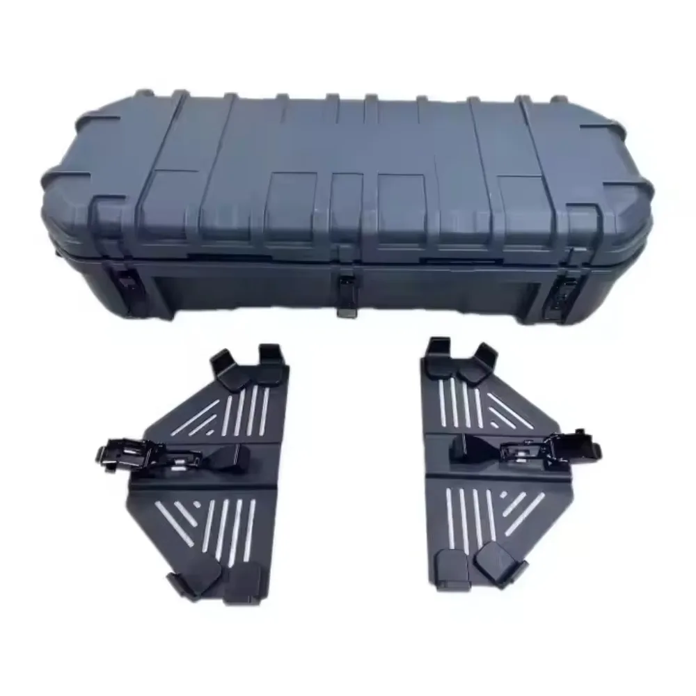 Tool Box Outdoor Heavy Duty Truck Tool Storage Bin High Quality Adventure Cargo Case Rotomolded Accessories Roof Bracket Kit