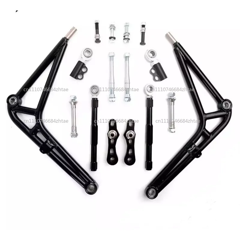 Modification suitable for racing competition front lower control arm large angle rear toe adjustment rod