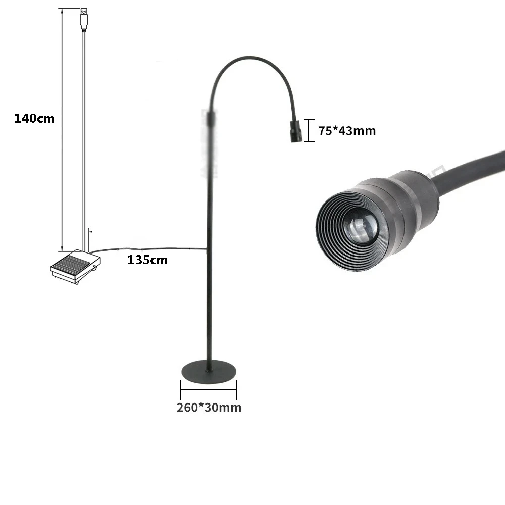 UV Colloidal Curing Lamp With Foot Switch Floor Lamp Manicure Nail Dryer Curing Lamp Gel Varnish Eyelash Glue Curing Lamp