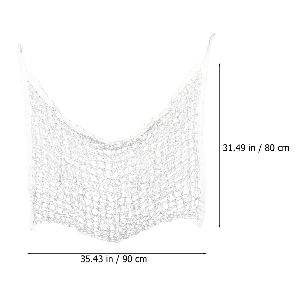 حقيبة عشب الحصان شبكة خفيفة الوزن للتغذية في الهواء الطلق كيس عشب مجفف لوازم المزرعة حقيبة تغذية الحصان شبكة محمولة #5