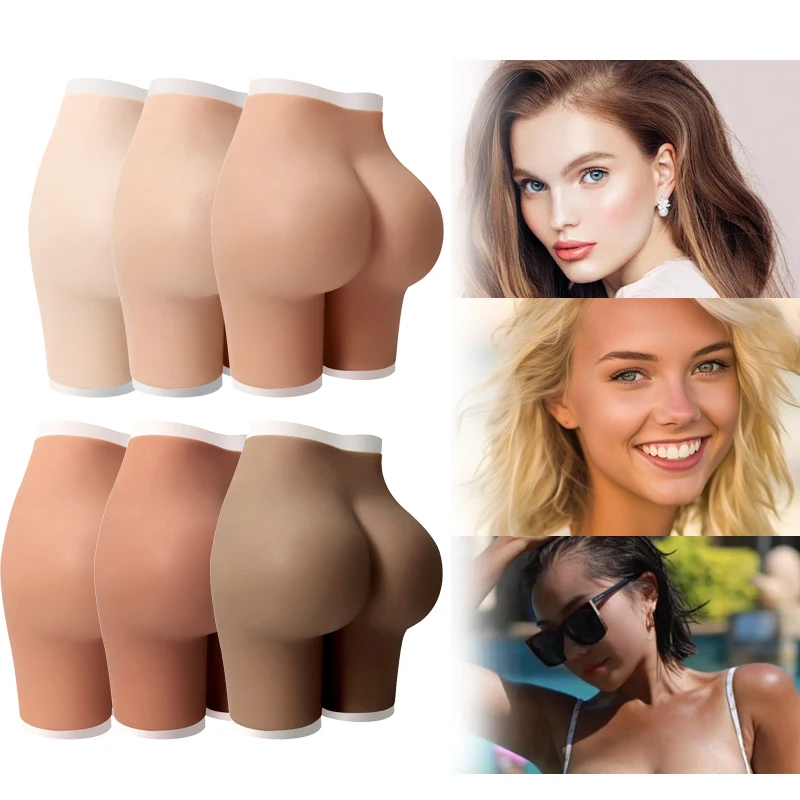 Silicone Butt Artificial Open Crotch Hip Lifter False Buttock Silicone Hips and Butt Lifter Bum Slimming Tummy Control Shapewear