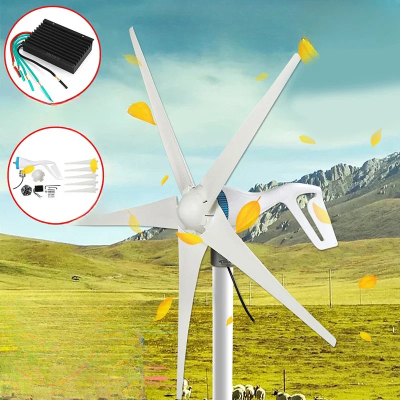 for 5-blade 900W12V/24V wind generator with high power controller and regulator.