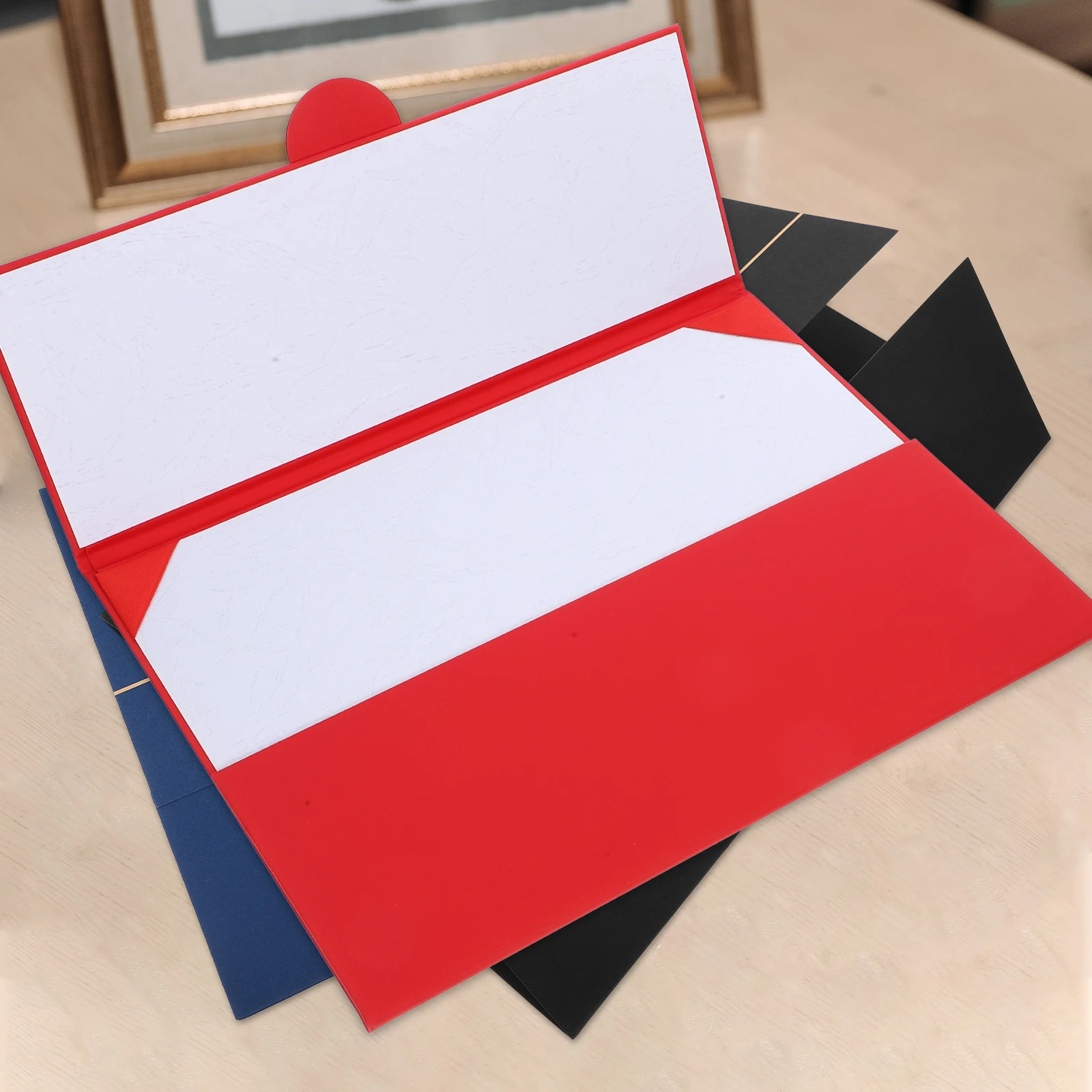 

Certificate Holder Paper Diploma Cover Award Envelope Decorative Certificate Protector Honor Document Folder Rounded Edge
