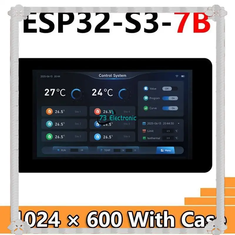 24-Hour Delivery ESP32-S3 7Inch LCD Touchscreen CAN RS485 Sensor 1024X  600 Resolution N16R8 Wifi Bluetooth Support