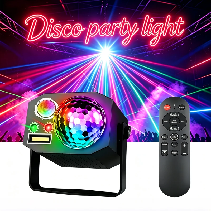 Party Lights DJ Disco Lights Laser Party Light Strip with Remote Control, Suitable for Holidays, Parties, and Stage Decoration