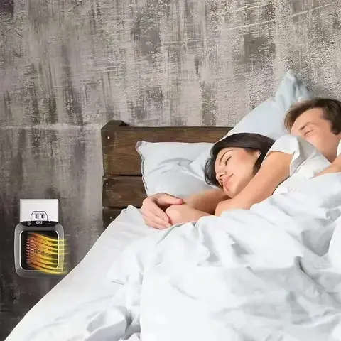 घर के लिए 800W मिनी हीटर छोटे बाथरूम हीटिंग पंखे दीवार पर लगे PTC सिरेमिक इलेक्ट्रिक हीटर रिमोट कंट्रोल के साथ घरेलू 8 best sales हीटर की दीवार - №4