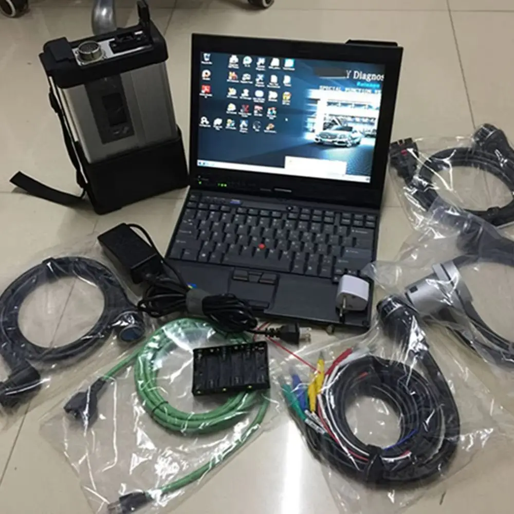 MB STAR C5 SD C5 WIFI DOIP Multiplexer for Benz car/truck fault diagnosis instrument with X220T Laptop