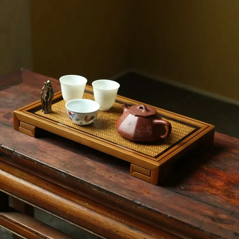 Factory Direct Compatible withPolished Dry Bubble Plate Bamboo Tea Set Display Stand Tea Table One Pot