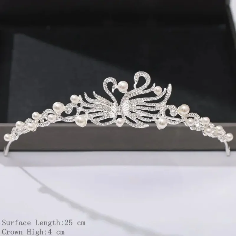 Zilveren Gouden Kleur Kroon En Tiara Haaraccessoires Voor Vrouwen Bruiloft Accessoires Kroon Voor Bruids Strass Diadema Tiara Cadeau