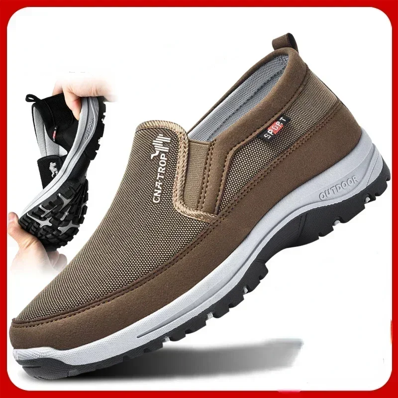 Sapato retrô de sola macia antiderrapante masculino, mocassins clássicos, calçado casual para dirigir, conforto, plus size 47h