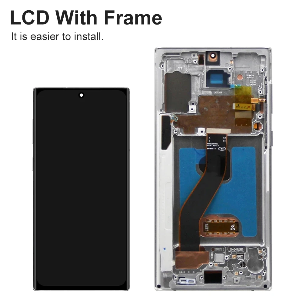 Note10 N970F N970F/DS Display Screen for Samsung Galaxy Note 10 LCD Display with Touch Screen Digitizer Assembly Replacement