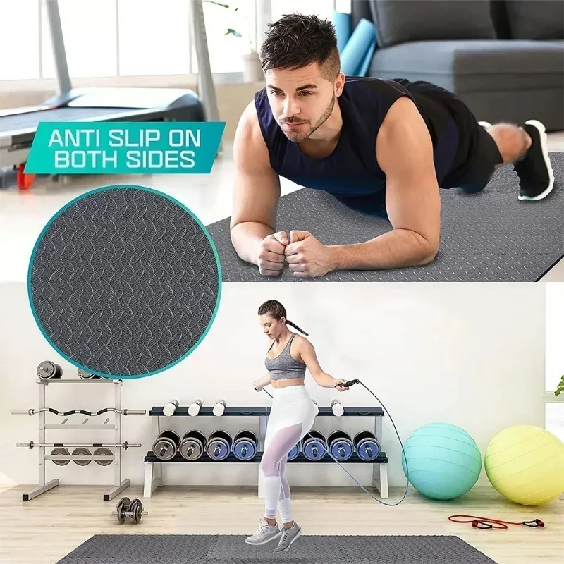 Puzzle Fitness Mat,Massager Mat,Eva Interlocking Foam Floor Tiles  for Babies for Home Gym,Home Gym Equipment Mat