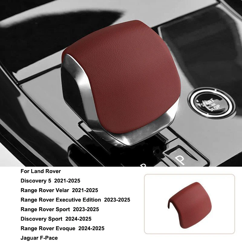 Lederen versnellingspookknop hoes auto accessoires auto interieur afwerking voor Land Rover Discovery Range Rover Sport Velar Evoque F-Pace