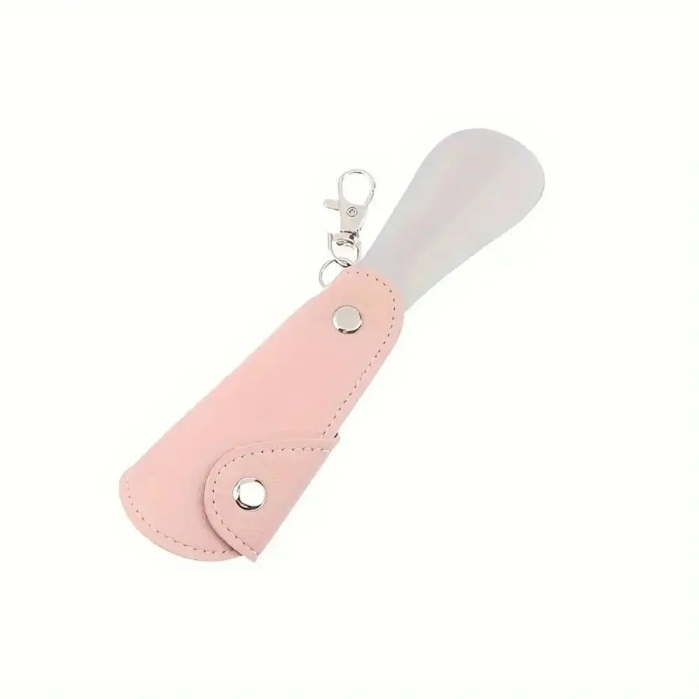 Stainless Steel Foldable Shoehorn Leather Convenient Portable Shoehorn Ideal Assistance Tool Easy-Grip Retractable Shoe Puller