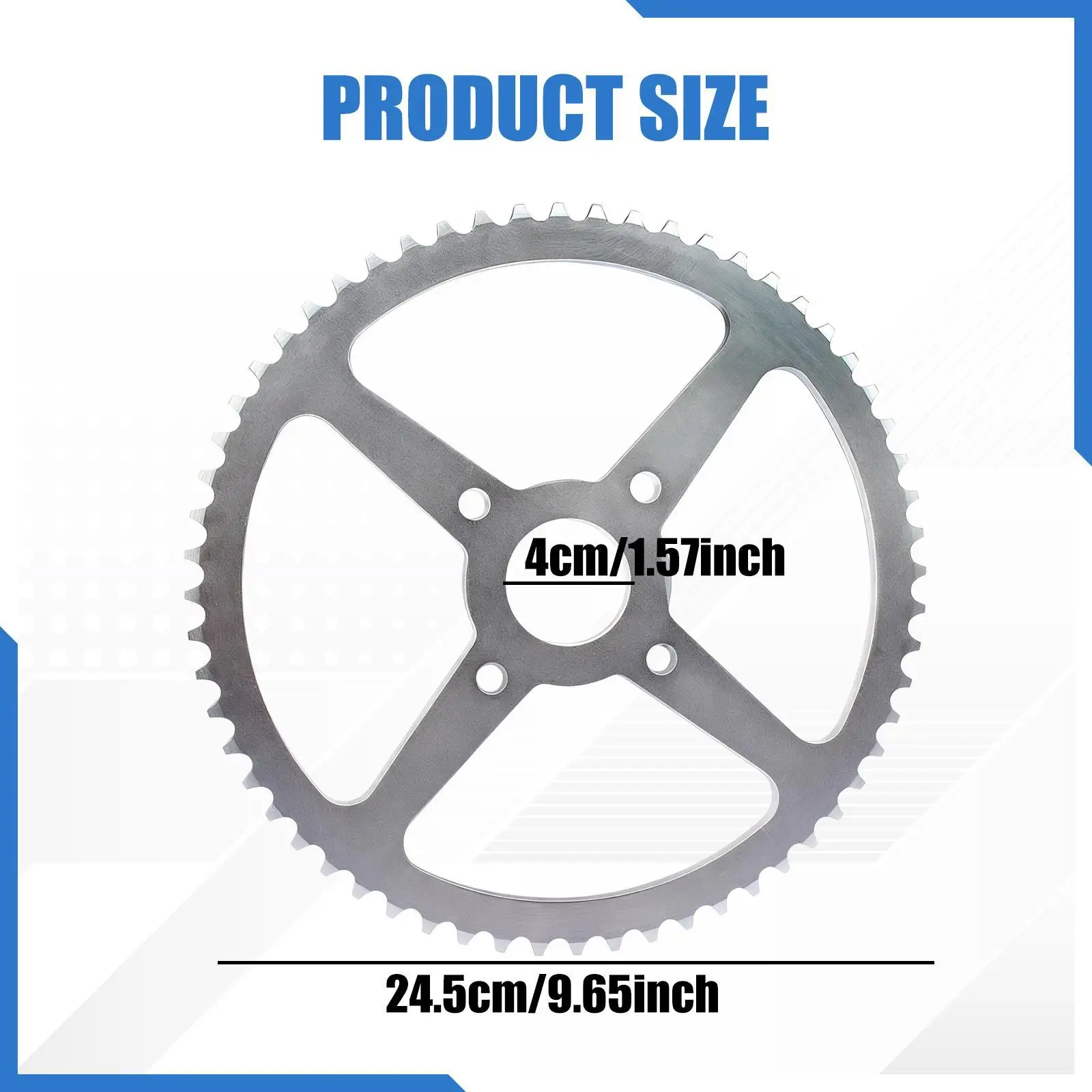 420 Chain Sprocket Sepeda Motor Sprocket Belakang Aksesoris Sepeda Motor Suku Cadang