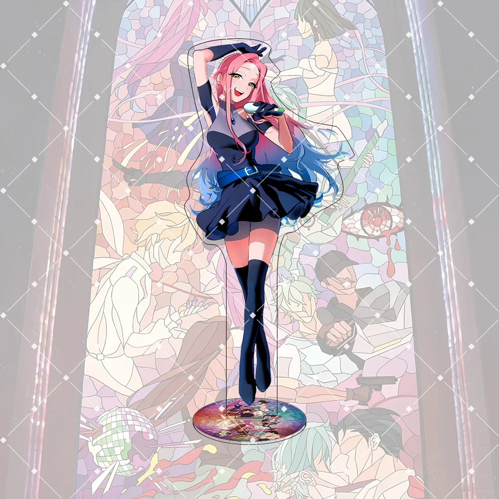 Anime Alien Stage 15CM Acrylic Stand keychain Till Ivan Luka Sua Mizi Hyuna desktop decoration room decor fans collection gift