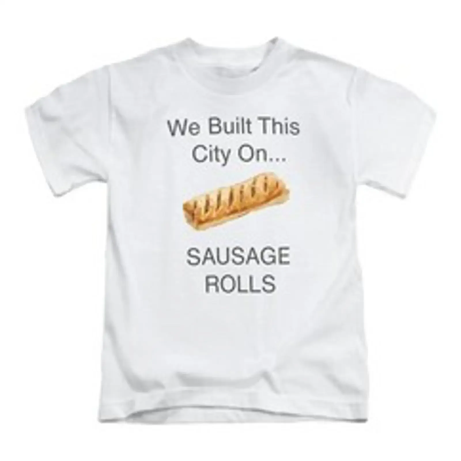 T Shirt We Built This City On Sausage Brötchen Erwachsene lustig Meme Oberteil neu vintage Washed Versatile designer clothes