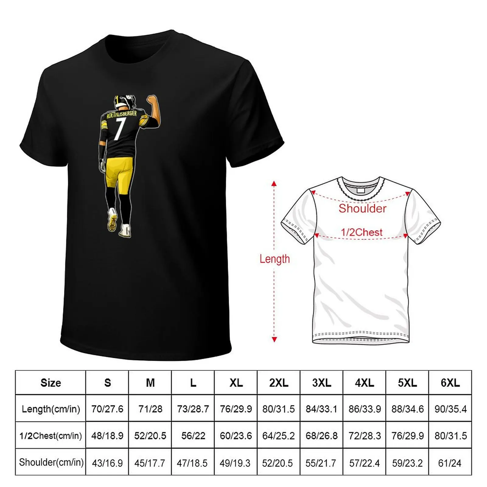 Ben Touchdown Signal T-Shirt Minimalist Graphic Tee Shirt