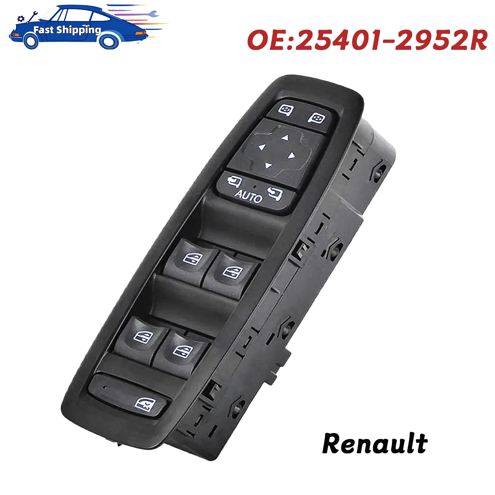 

25401-2952R 254012952R для Renault Megane 4 Kadjar Scenic Talisman 2015-2023, электрический главный переключатель управления стеклоподъемником