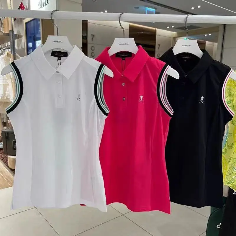 korean-luxury-golf-short-sleeve-woman-golf-wear-2026-summer-new-polo-shirt-fashion-white-lace-knit-top-woman-golf-clothing-골프티셔츠