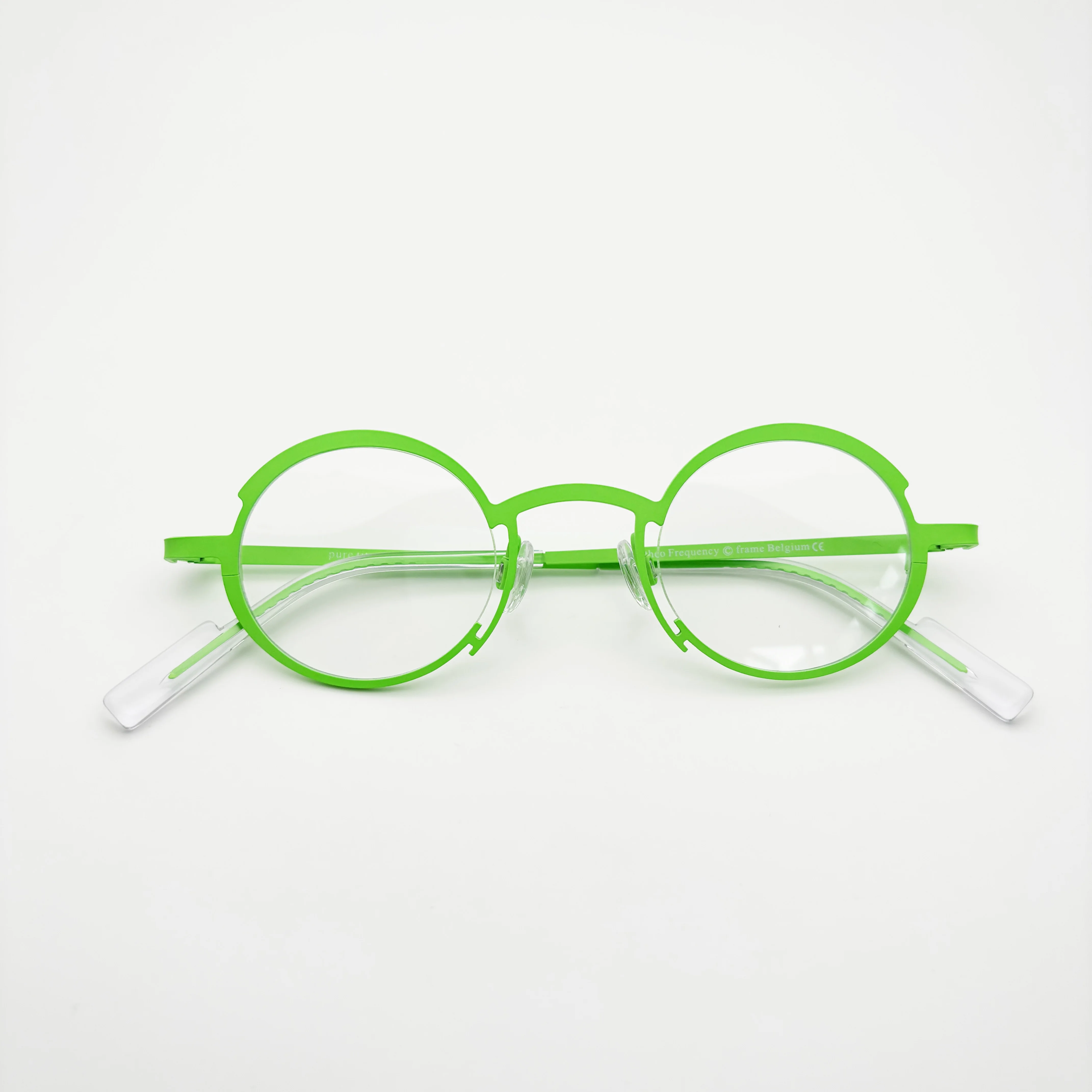 تردد Belight البصرية بلجيكا الهندسة شكل دائري التيتانيوم جولة النظارات إطار مشهد الرجال النساء النظارات