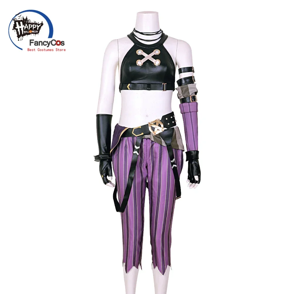 LOL Jinx Arcane Cosplay Jinx Cosplay Costume Anime Uniform Outfits Halloween Carnival Suit Custom Made Halloween Costume