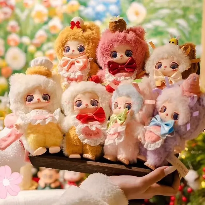 Bebé tres Lila V4 postre maestro gato serie caja ciega juguetes coleccionables juego de moda colgante regalo para niños Halloween