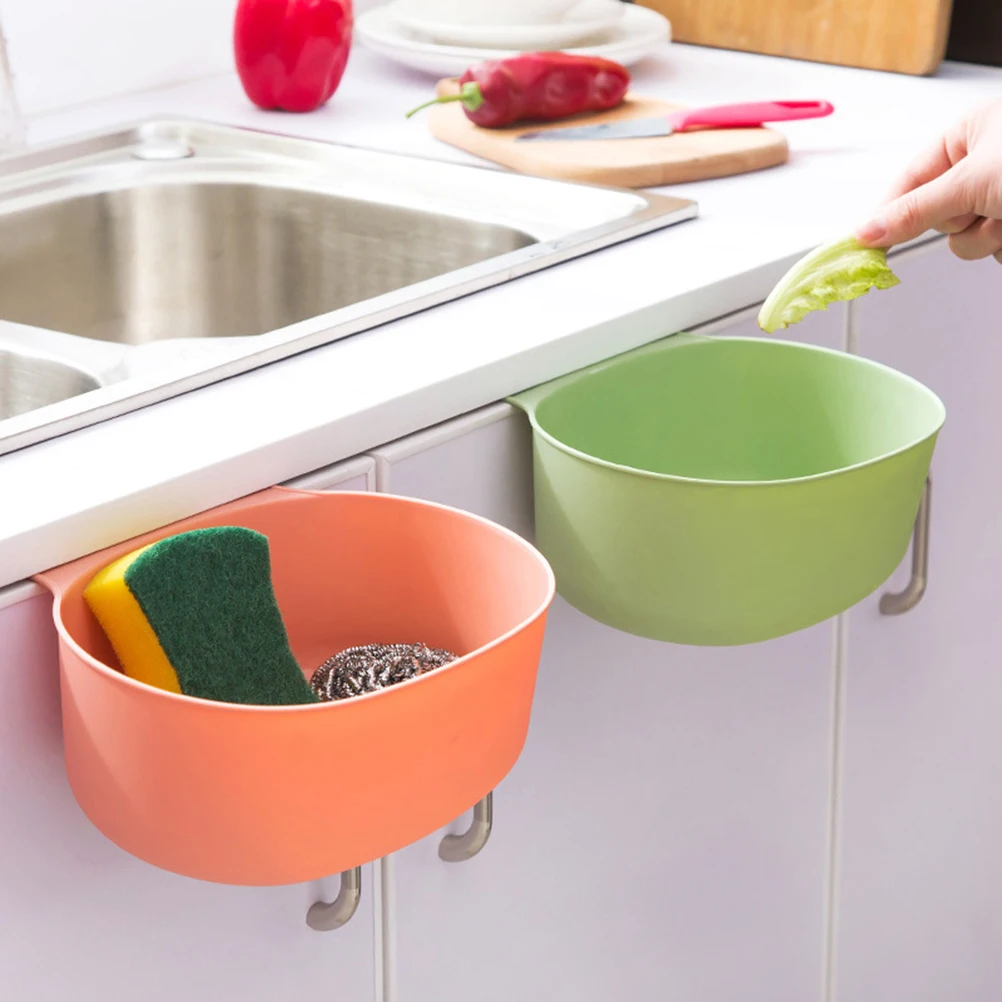 

Hanging Trash Can Space-saving Wastebasekts with Cover Wear-resistant Basket Storage Door-mount