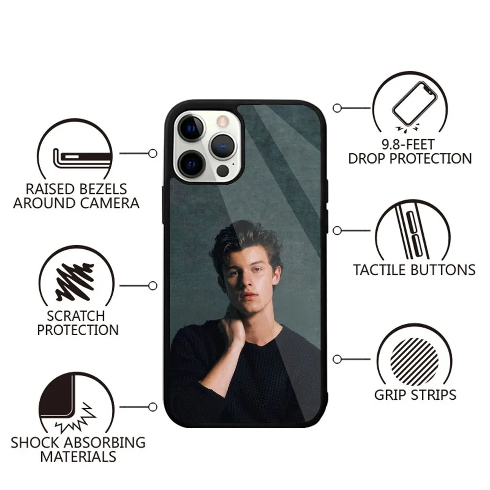 Shawn M-Mendes Singer  Phone Case Strong Magnetic For IPhone 16,15,14,13,Pro,Max,Plus,11,12,Mini For Magsafe Wireless Charging