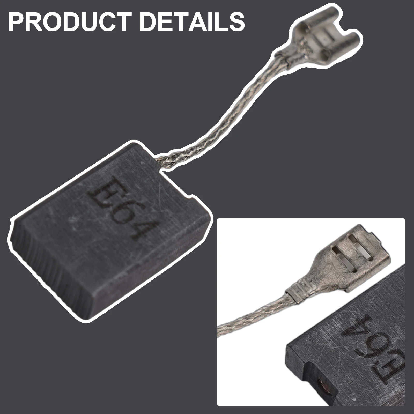 

4pcs GWS20-180 E64 Carbon Brush Replacement For GWS20-180 22 24-180 230 GCO2000 TCO2000 Carbon Brush Power Tool Access 22x16x6mm