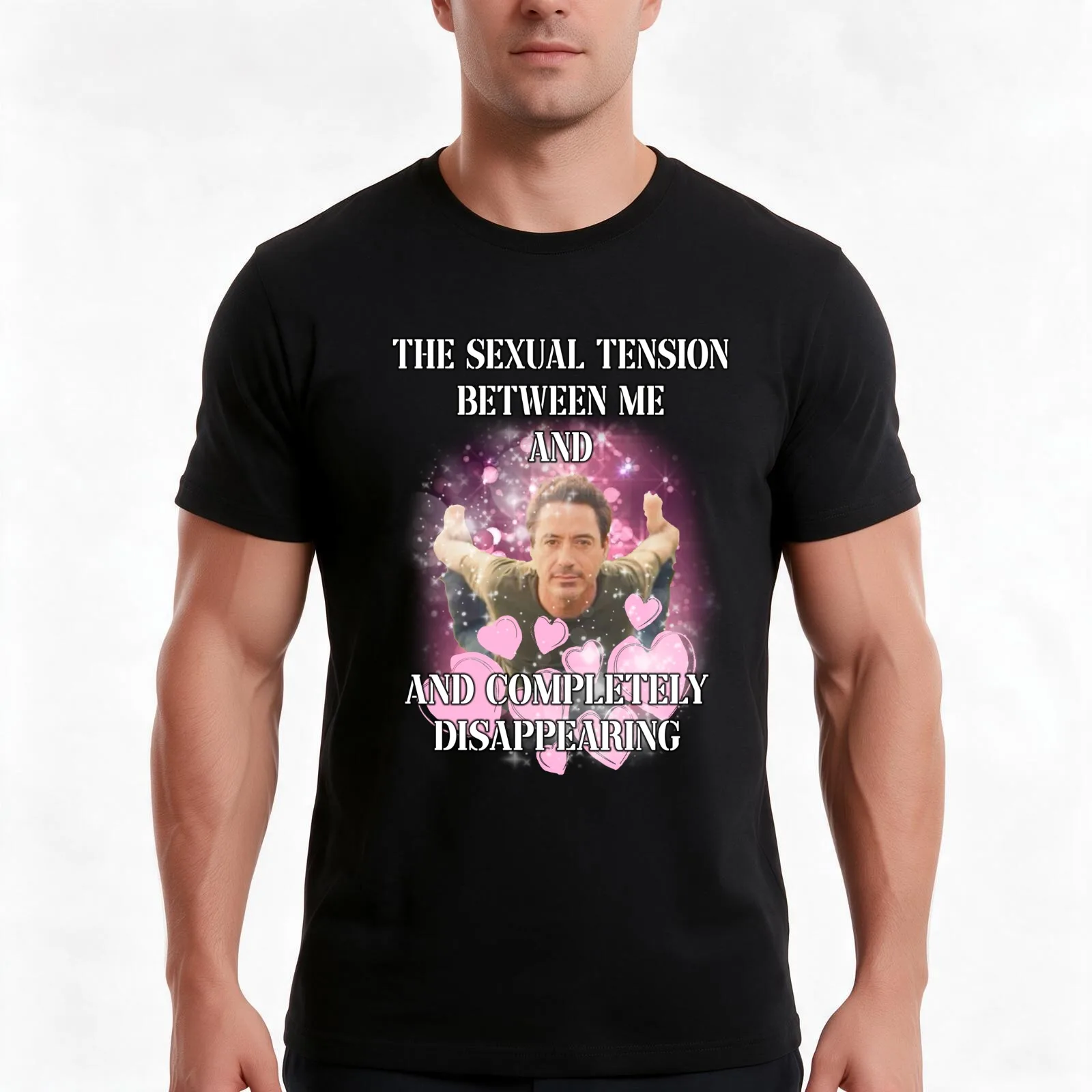 the s3xual tension between me and completely disappearing T-Shirt Summer Casual Cotton Tee Oversized Streetwear Tops