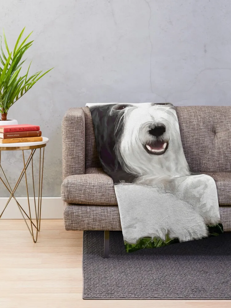 Bearded Collie Throw Blanket Multi-Purpose valentine gift ideas Thermal Blanket Large Blanket