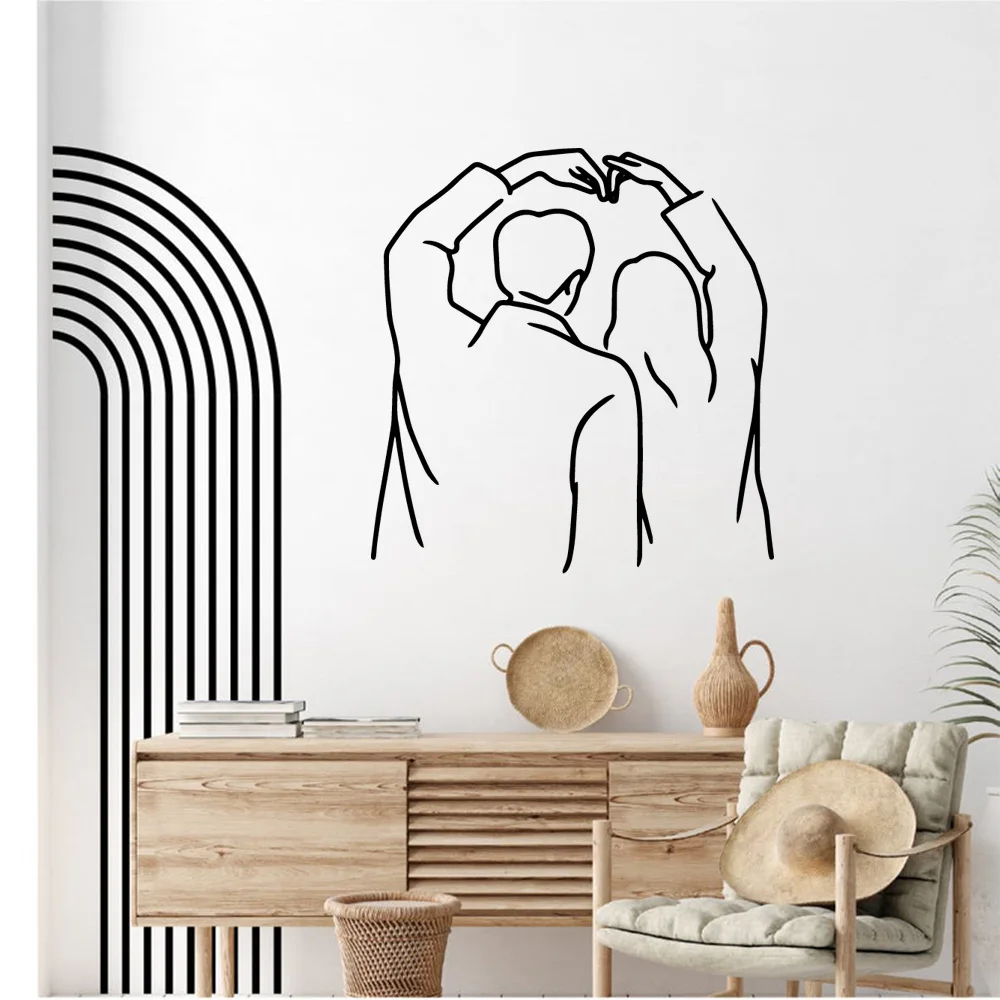 1PC Excellent Couple Sticker Waterproof Vinyl Wallpaper Home Decor Home Decor Removable Decor Wall Decals