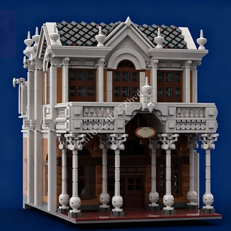 

4161 PCS Chamber of Commerce Modular Building Blocks Model Street View Educational Man Gift For Adults Decoration Holiday Gifts