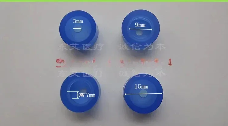

20 pieces Sealing cap for laparoscopic puncture device made of blue 5mm 10mm silica gel