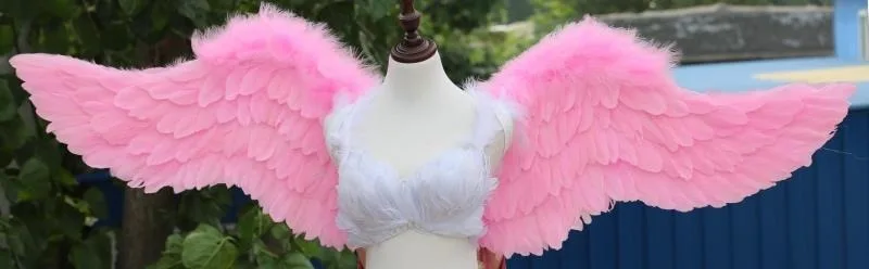 Large size creative props white Angel wings for activity Stage show Cosplay costume Prop Wedding Bar Party Background Wall Decor
