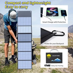 600W 1000W 18V Portable Solar Panel Charger 12V USB DC Camping Foldable Panels For Moblie Phone Laptop Charge Power Station