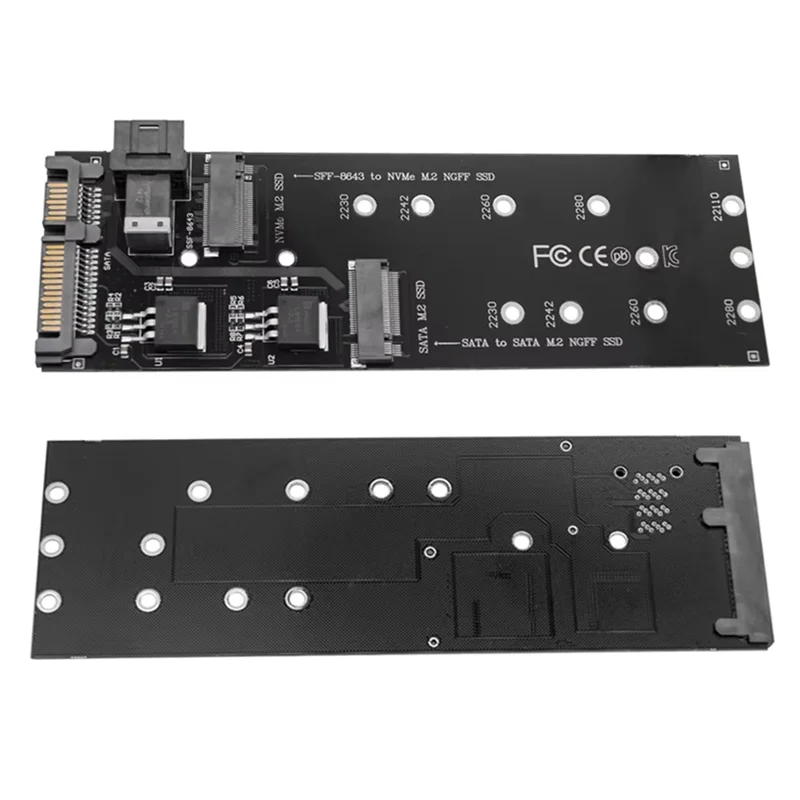 NGFF M-Key a Slimline SAS NVME Pcie 22Pin SATA Adattatore Convertitore SSD adatto per scheda madre desktop portatile
