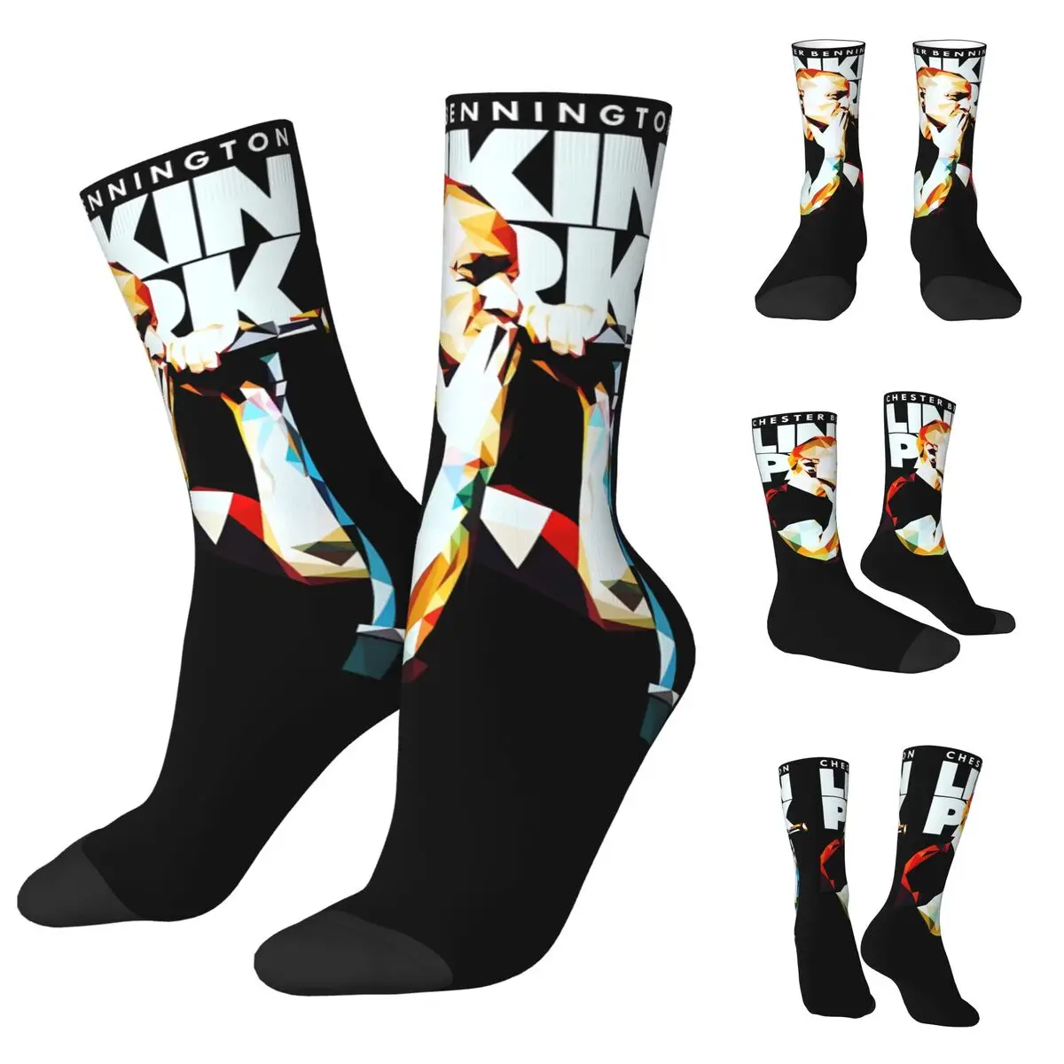 Linkin The Park High elasticity polyester Men and Women printing Socks,Leisure Applicable throughout the year Dressing Gift