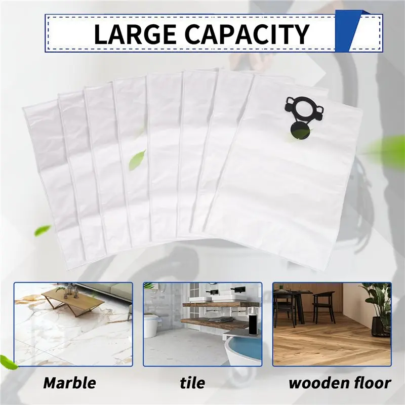 AD11 W107418353 Filter Bags for Makita Wet/Dry Dust Extractor/Vacuum Model VC4210L, Large Capacity Replacement Bags