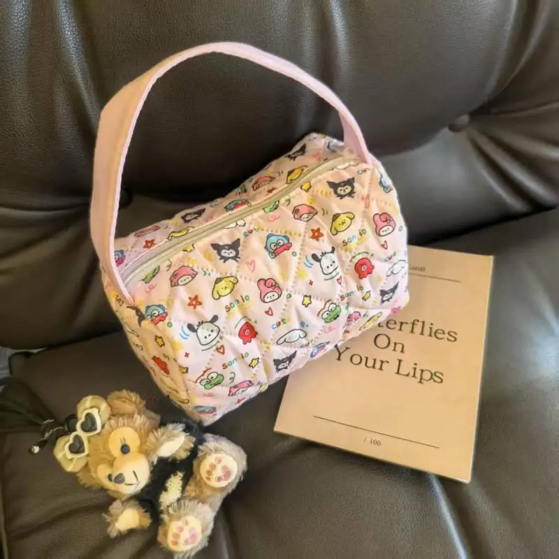 

Cartoon Anime Printed Cosmetic Bag Cute Large Capacity Handbag Travel Toiletry Bag Commuting Makeup Pouch Girl Gifts
