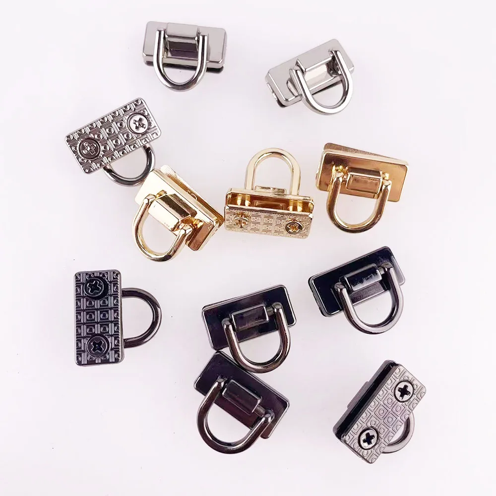 10Pcs Side Buckle Arch Bridge Connector Metal Buckle Screw Strap Hanger Clips Buckle Removable Women's Bag Accessories